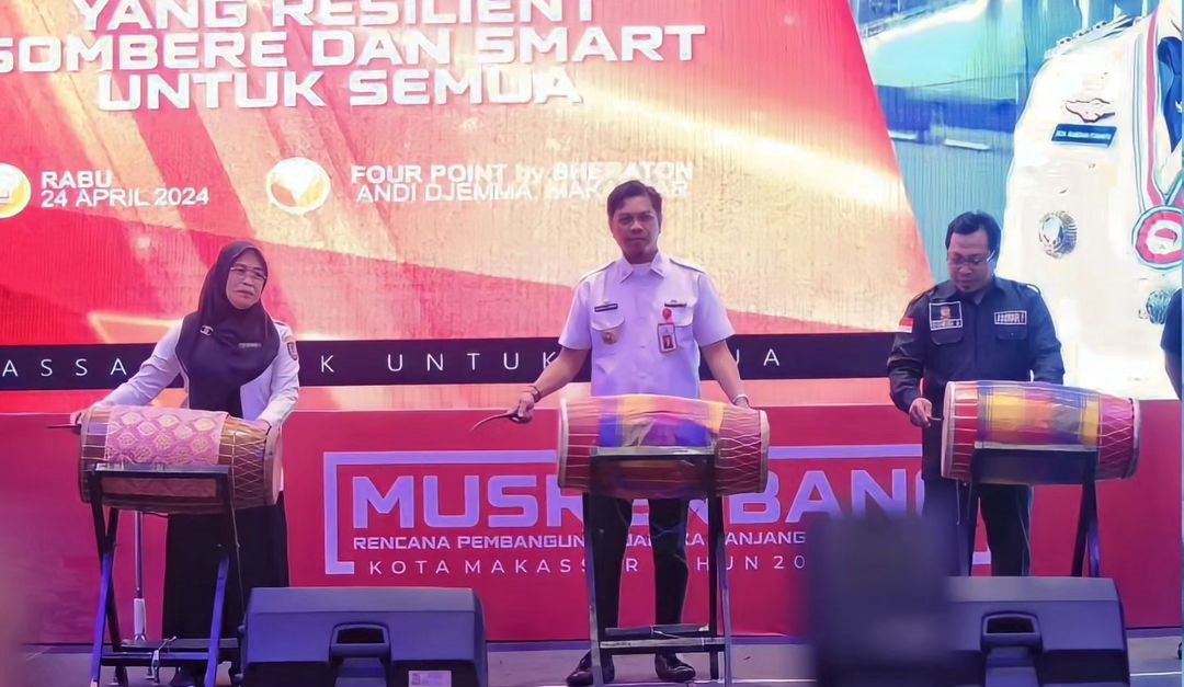 Anggota Dewan Komisi A DPRD Kota Makassar Anwar Faruq menghadiri MUSREMBANG RPJPD Kota Makassar, Rabu (24/4/2024).