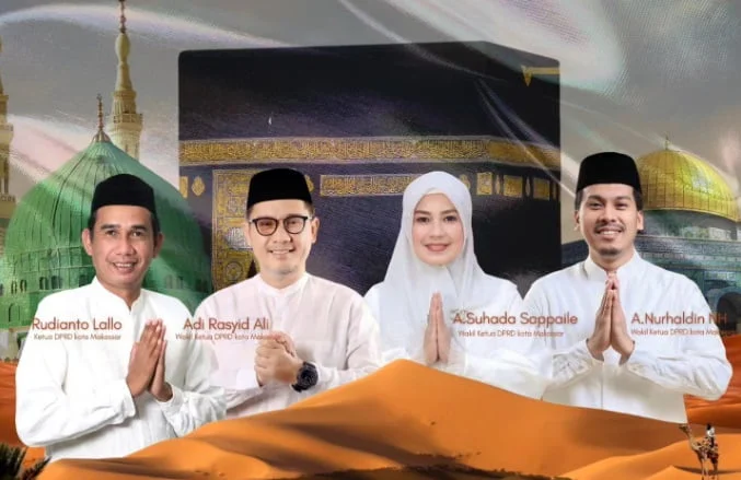DPRD Kota Makassar mengucapkan selamat Hari Raya Idul Adha 1445 Hijriah.