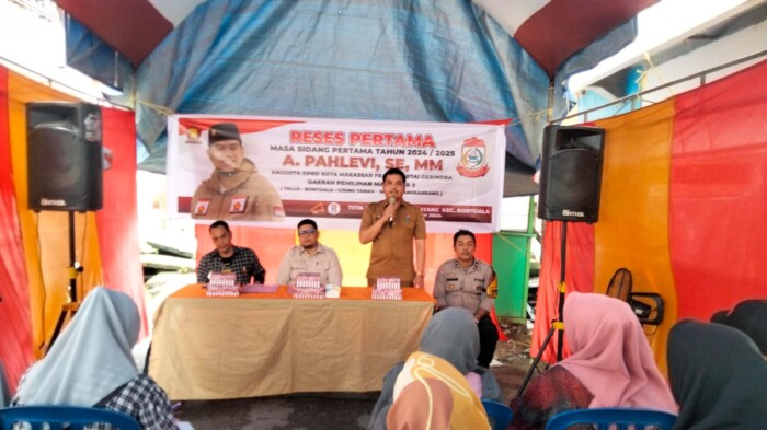 Ketua Komisi A Anggota Dewan Perwakilan Rakyat Daerah (DPRD) Kota Makassar dari Fraksi Gerindra, Andi Pahlevi kembali mengelar reses di Kelurahan Parang Layang, Kecamatan Bontoala, Makassar, Selasa (3/12/2024).