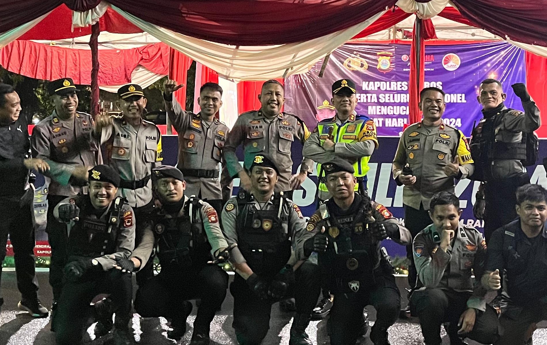 Kapolres Maros AKBP Douglas Mahendrajaya, menyampaikan ucapan terima kasih kegiatan tahun baru berjalan aman.