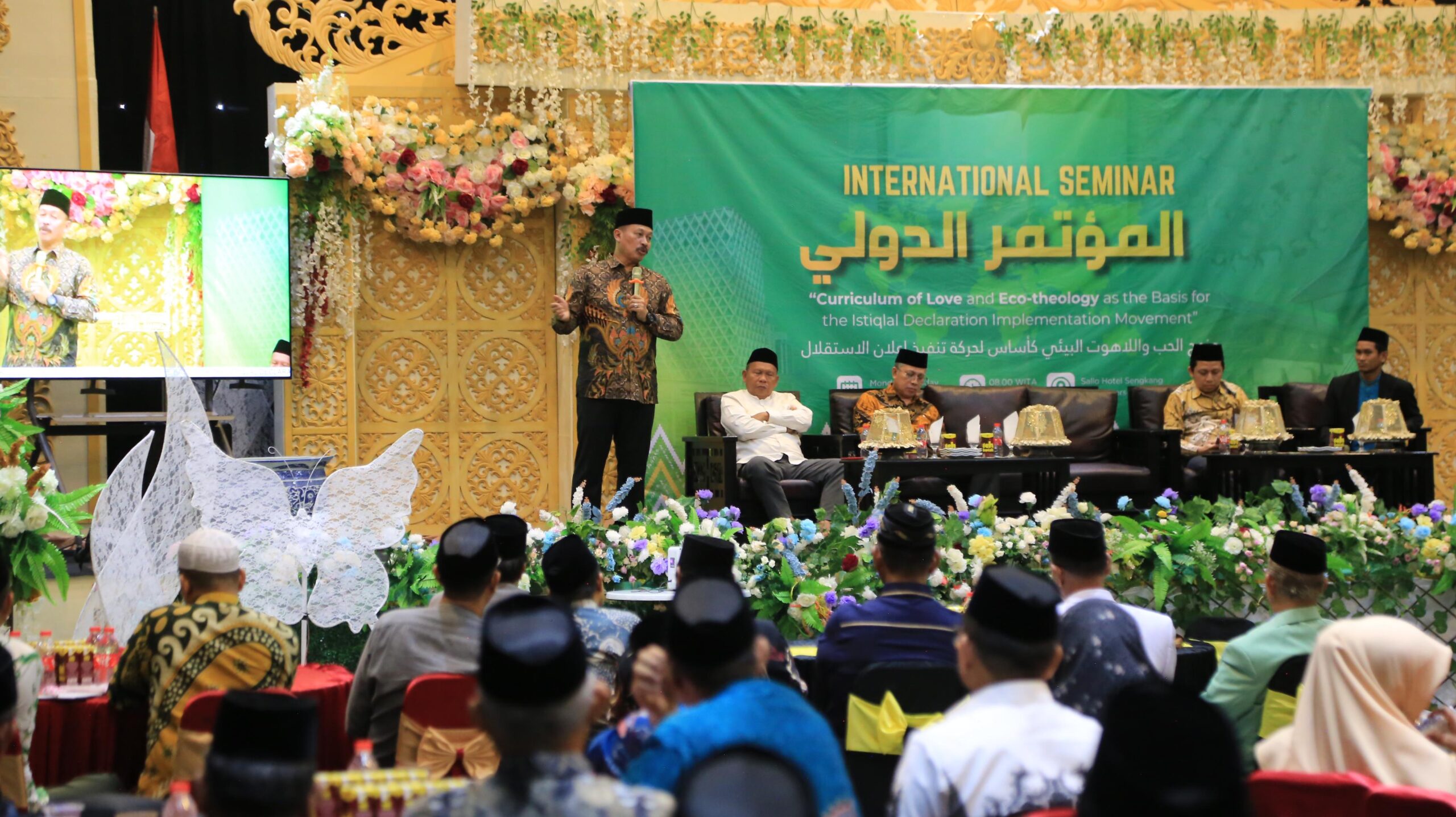 Kakanwil Kemenag Prov. Sulsel H. Ali Yafid didapuk menjadi Narasumber di Seminar Internasional yang bertajuk "Curriculum Of Love and Eco-Theology as the Basic for the Istiqlal Declaration Implementation Movement".