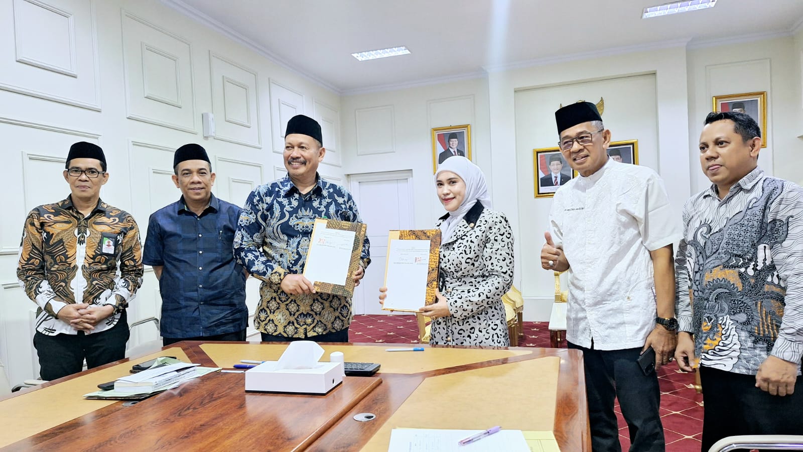 Kanwil Kementerian Agama Provinsi Sulsel resmi menjalin kerja sama dengan Universitas Megarezky (Unimerz) Makassar, Rabu (5/3/2025).