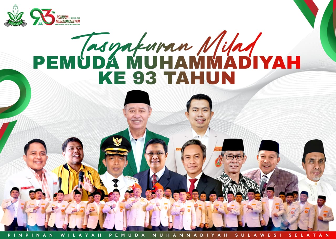 Pimpinan Wilayah Pemuda Muhammadiyah (PWPM) Sulawesi Selatan bakal menggelar puncak Tasyakuran Milad ke-93 tahun.