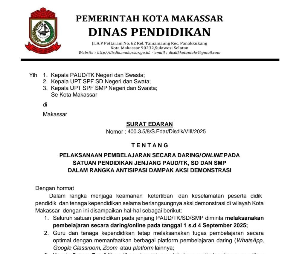 surat edaran belajar daring.